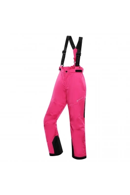 Dětské lyžařské kalhoty s membránou ptx ALPINE PRO OSAGO pink glo
