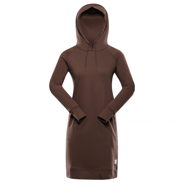 Dámské mikinové šaty ALPINE PRO OLEBA rain drum Dámské mikinové šaty ALPINE PRO OLEBA rain drum