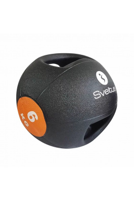 Ergonomicky tvarovaný Medicinbal Sveltus 6kg double grip