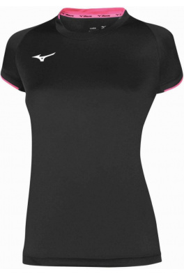 Core Short Sleeve Tee/Black/Pink Fluo