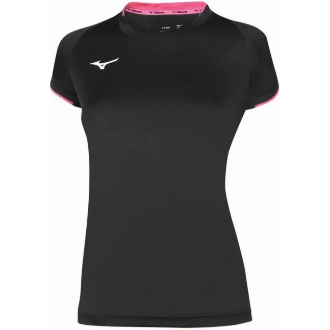 Core Short Sleeve Tee/Black/Pink Fluo