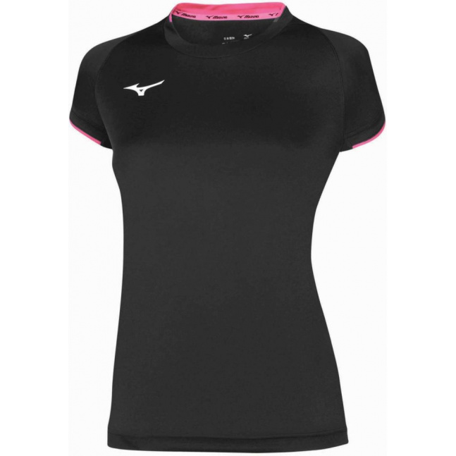 Core Short Sleeve Tee/Black/Pink Fluo