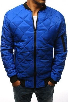 Pánská prošívaná bombardovací bunda modrá TX2214