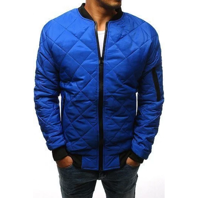 Pánská prošívaná bombardovací bunda modrá TX2214