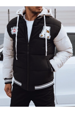 Pánská zimní bunda s kapucí černá Dstreet TX4879