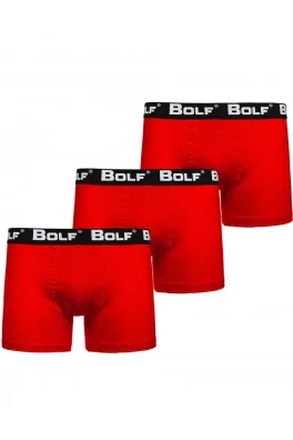 Stylové pánské boxerky 0953 3ks - červená,