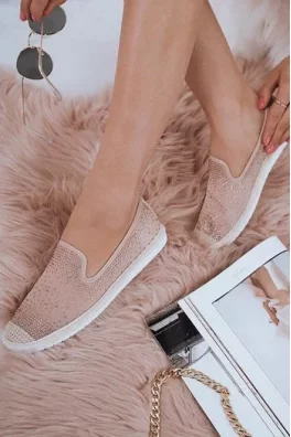 SHINE dámské béžové espadrilky Dstreet ZY0062