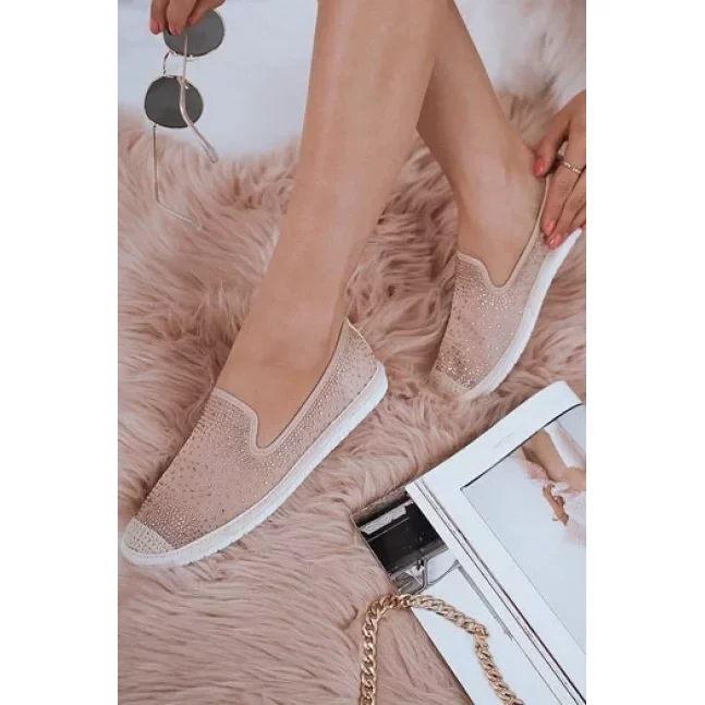 SHINE dámské béžové espadrilky Dstreet ZY0062