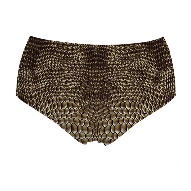 High Waisted Bikini Bottom Reptile