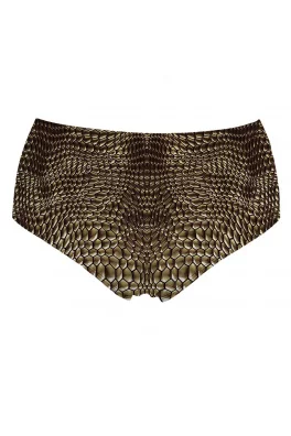 High Waisted Bikini Bottom Reptile