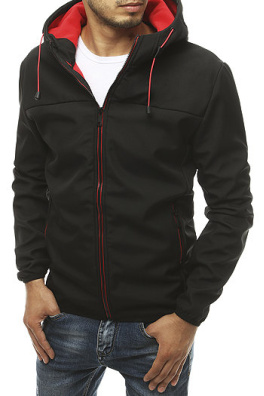 Černá pánská softshellová bunda s kapucí Dstreet TX4152