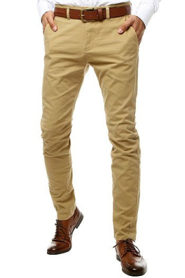 Pánské béžové chino kalhoty UX2597