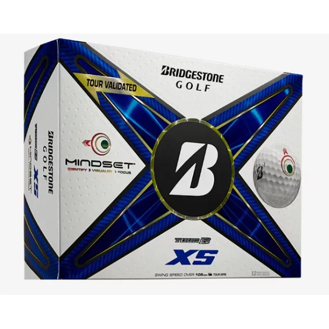 Golfové míče Bridgestone Tour B XS Mindset 2024 Golf Balls - 3ks
