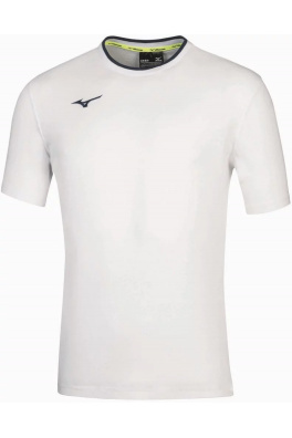 Men Mizuno Tee/White/Navy