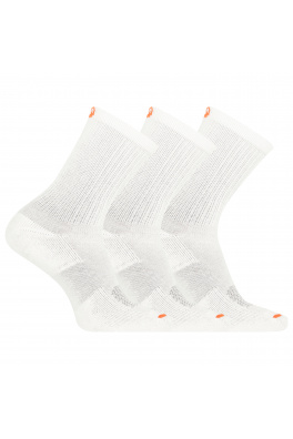 merrell ponožky MEA33564C3B2 WHITE CUSHIONED COTTON CREW (3 packs) white