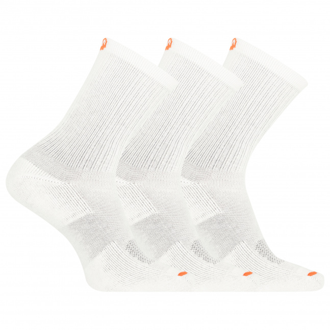 merrell ponožky MEA33564C3B2 WHITE CUSHIONED COTTON CREW (3 packs) white