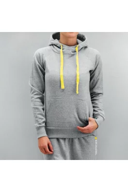 Graffiti Ladies Hoody Grey Melange/Blazing Yellow