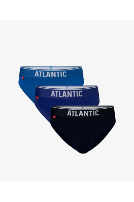 Pánské sportovní slipy ATLANTIC 3-PACK - tyrkysová, modrá, tmavě modrá