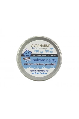 VIVACO Balzám na rty s kozím mlékem pro děti VIVAPHARM 25 g