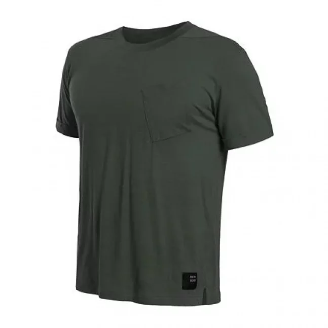 SENSOR MERINO AIR traveller pánské triko kr.rukáv olive green velikost M