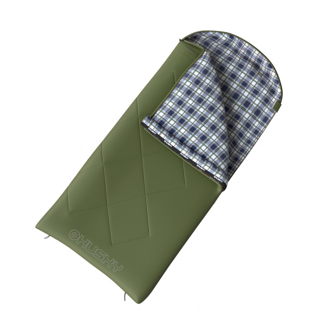 Dekový třísezónní dětský spacák HUSKY Kids Galy -10°C green