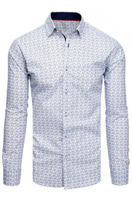 Bílé pánské tričko se vzory DX1892