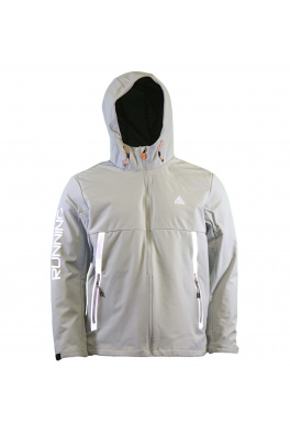 Peak peak woven jacket silver grey