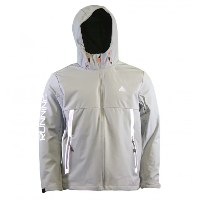 Peak peak woven jacket silver grey