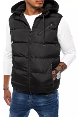 Pánská prošívaná vesta černá Dstreet TX4102
