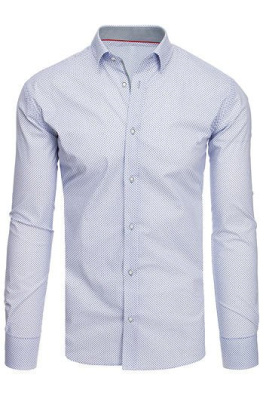 Bílé pánské tričko se vzory DX1886