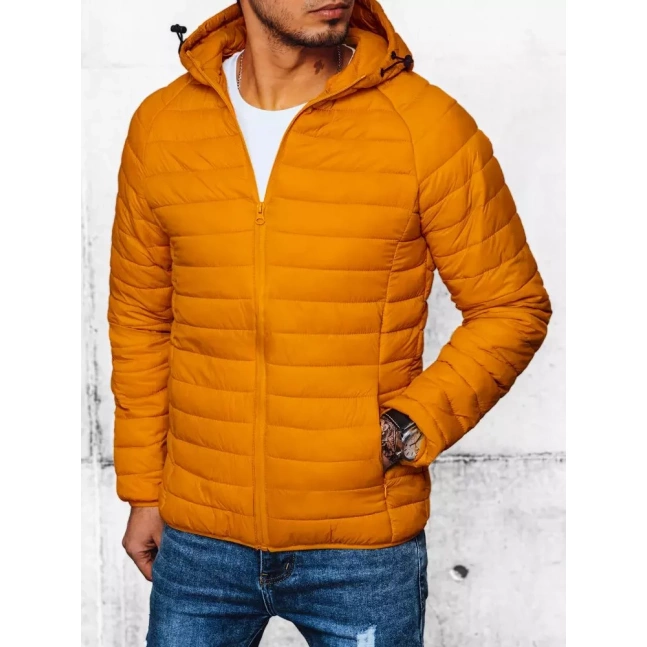 Pánská žlutá prošívaná bunda Dstreet TX4409