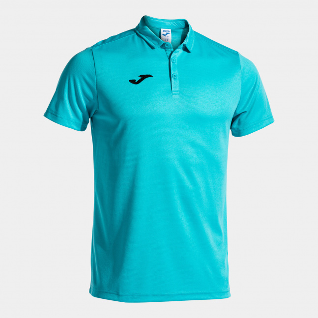 Pánské polo tričko Joma Polo Shirt Hobby S/S Fluor Turquoise