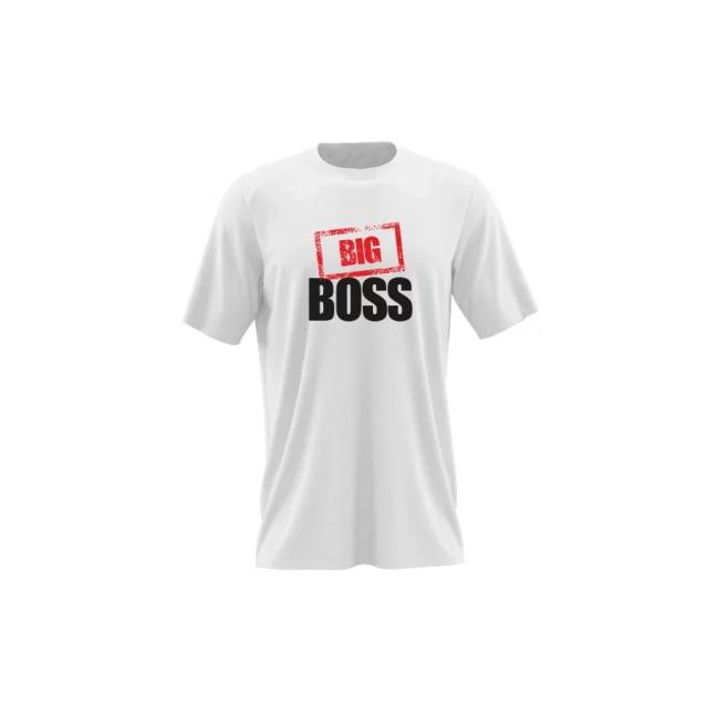 Pánské triko Big Boss Happy Glano - bílá