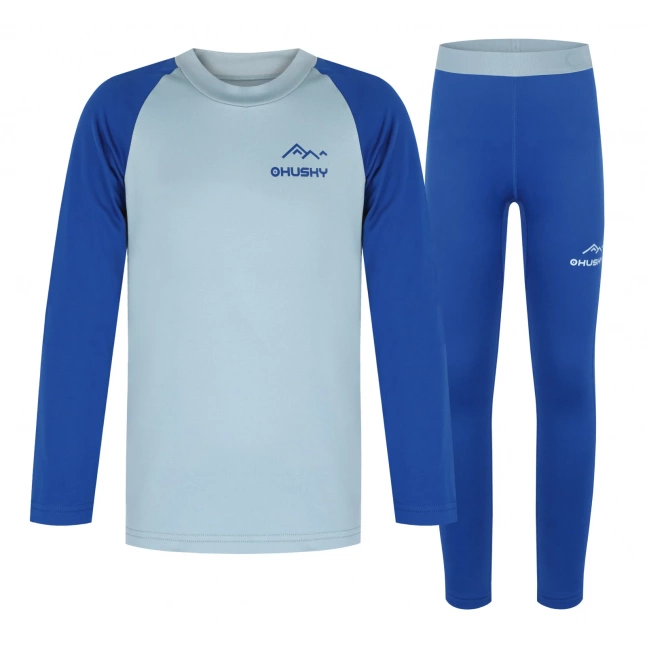 Dětské termoprádlo Active winter HUSKY Tombo faded mint/blue