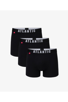 3-BALENÍ Pánské boxerky ATLANTIC - černé