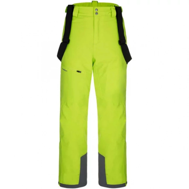 Loap FORTY Pánské lyžařské kalhoty Reflexní neon/Černá