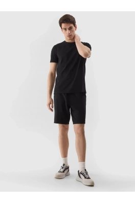 Pánské teplákové kraťasy 4F - černé