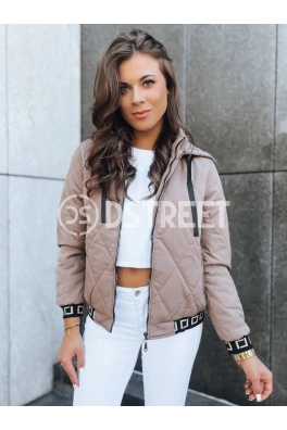 Prošívaný dámský bomber HEKATE béžový Dstreet TY3756