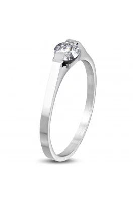 Zásnubní prsten chirurgická ocel shiny elegance 