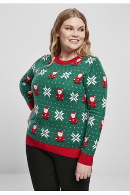 Dámský vánoční svetr Santa x-masgreen