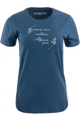 Dámské bavlněné triko ALPINE PRO BADENA blue wing teal