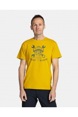 Pánské bavlněné triko Kilpi SKULLY-M Zlatá