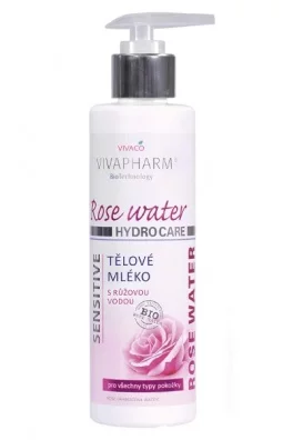 VIVACO Tělové mléko s růžovou vodou VIVAPHARM 200 ml