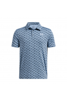 UA Playoff Printed Polo-BLU