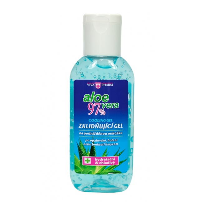 VIVACO Zklidňující gel s Aloe vera 97% cestovní balení VIVAPHARM 50 ml