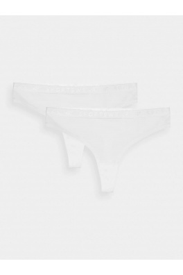 Dámské spodní prádlo kalhotky 4F (2 Pack) - bílé