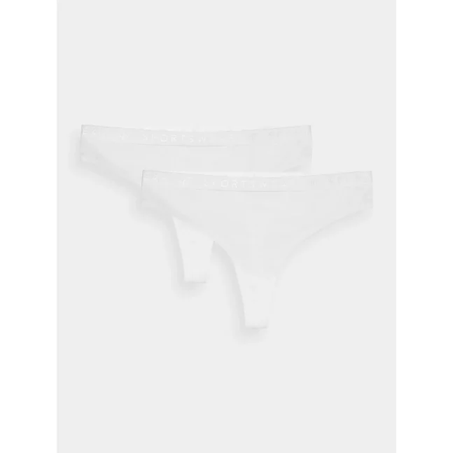 Dámské spodní prádlo kalhotky 4F (2 Pack) - bílé