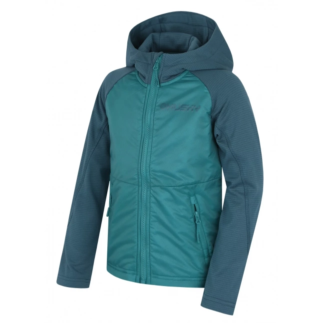 Dětská mikina s kapucí Any K turquoise