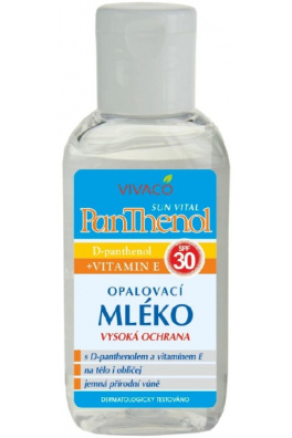 VIVACO Opalovací mléko s D-Panthenolem SPF 30 SUN VITAL 50 ml 50 ml