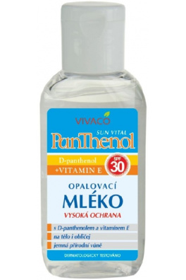 VIVACO Opalovací mléko s D-Panthenolem SPF 30 SUN VITAL 50 ml 